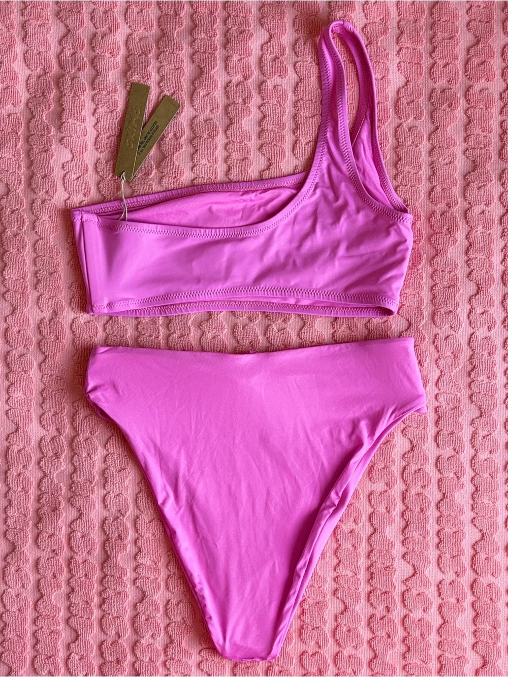 💗 SKIMS Recycled Swim Bikini Set | Neon Orchid | S | NWT 🏷️
